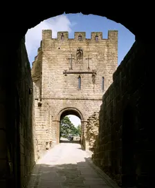 Barbican passage and gatehouse, Prudhoe Castle, Northumberland, c2000s(?)