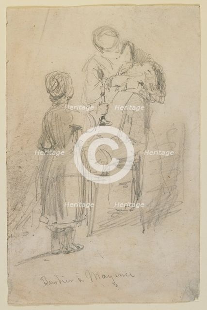 Barbier à Mayence, 1858. Creator: James Abbott McNeill Whistler.