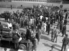 BARC meeting, Brooklands, 1930. Artist: Bill Brunell