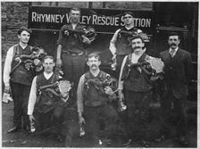 Bargoed Rescue Brigade team, 1913. Creator: Unknown