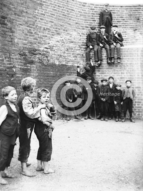 Barge boys, London, c1905. Artist: Unknown