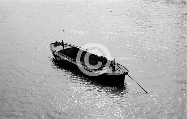 Barge on the Thames, c1945-c1965. Artist: SW Rawlings