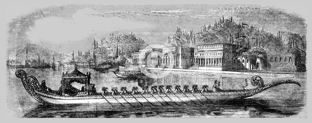 'Barge of the Sultan; Caique (Turkish name) 1854', 1854. Creator: Unknown.
