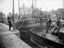 Barges at Brigg, Humberside, 1901. Artist: SWA Newton