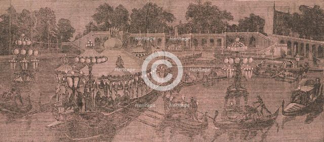 Barges and gondolas, c1891. Creator: Unknown.
