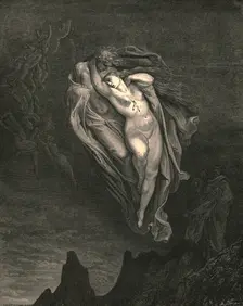 Bard ! willingly I would address those two together coming c1890. Creator: Gustave Doré