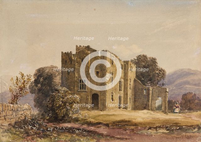 Bardon Tower, c1840s. Creator: David Cox the Elder.