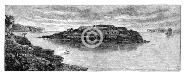 Bare Island, Botany Bay, New South Wales, Australia, 1886.Artist: W Macleod