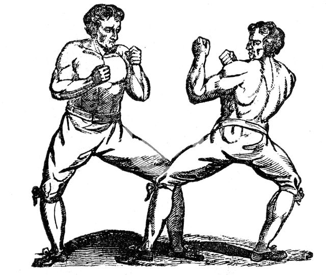 Bare-knuckle boxing, c18th century. Artist: Unknown