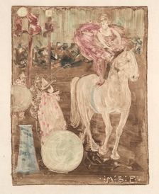 Bareback Rider, c. 1895. Creator: Maurice Prendergast (American, 1858-1924)