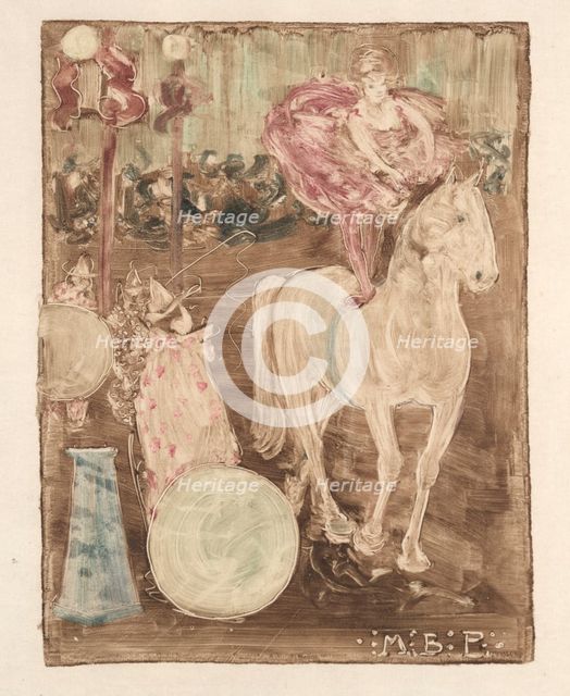 Bareback Rider, c. 1895. Creator: Maurice Prendergast (American, 1858-1924).