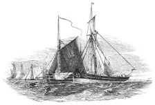 Barking fishing boats, 1844. Creator: Unknown