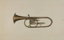 Baritone Horn, c. 1938. Creator: Edward L Loper