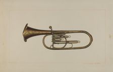 Baritone Horn, c. 1938. Creator: Edward L Loper