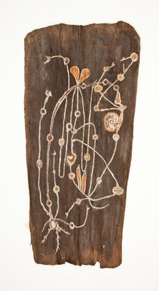 Bark Painting, 1900. Creator: Paddy Compass Namatbara