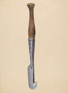 Bark Peeler, c. 1937. Creator: Chester Kluf