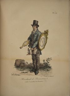 Barometer dealer. From the Series "Cris de Paris" (The Cries of Paris), 1815. Creator: Vernet, Carle (1758-1836)