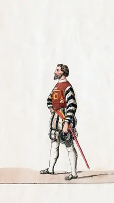 Baron, costume design for Shakespeare's play, Henry VIII, 19th century