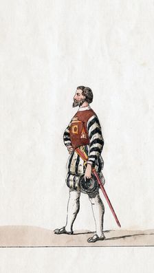 Baron, costume design for Shakespeare's play, Henry VIII, 19th century