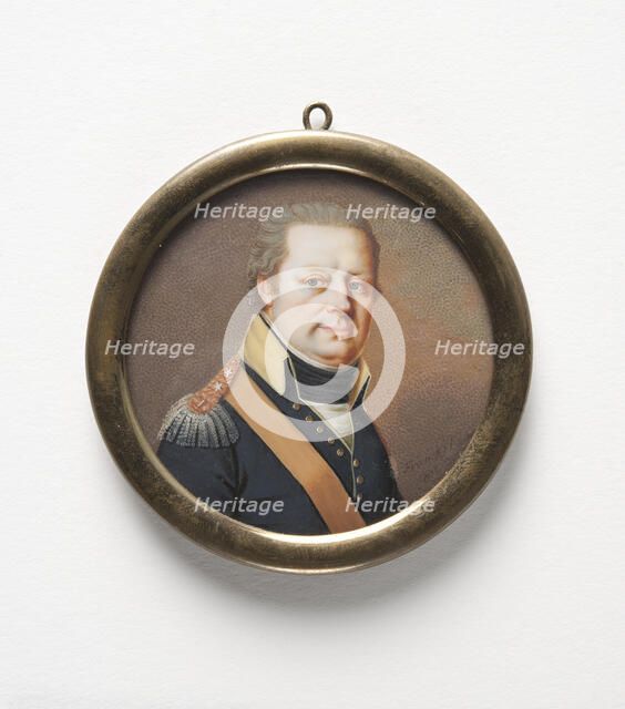 Baron Carl Fredrik Bennet, Major, Master of the Royal Household, 1803. Creator: Liepmann Fraenckel.