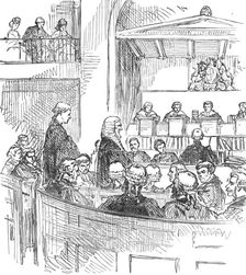 Baron Amphlett being admitted a Serjeant-At-Law, 1874. Creator: Unknown