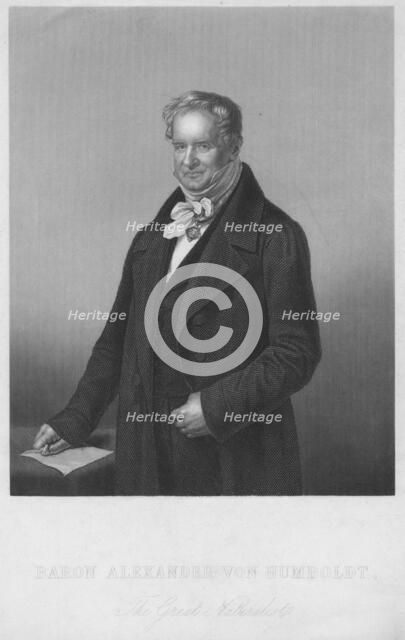 'Baron Alexander Von Humboldt, The Great Naturalist', 1850s. Creator: Daniel John Pound.