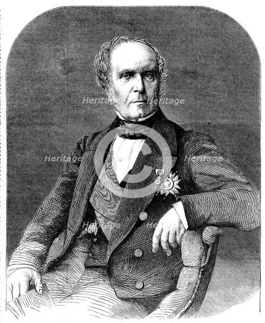 Baron Gros, the newly-appointed French Ambassador at the Court of St. James's, 1862. Creator: Unknown.