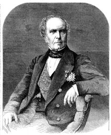 Baron Gros, the newly-appointed French Ambassador at the Court of St. James's, 1862. Creator: Unknown