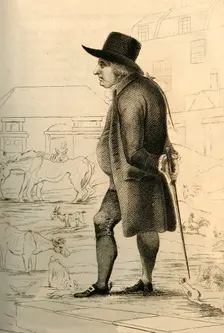 Baron D'Aguilar - Of Starvation Farm 1821. Creator: R Page