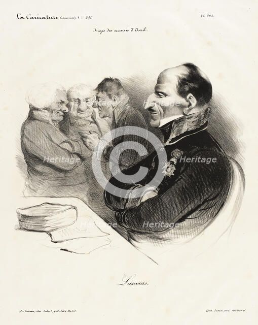 Baron de Lascours, 1835. Creator: Honore Daumier.