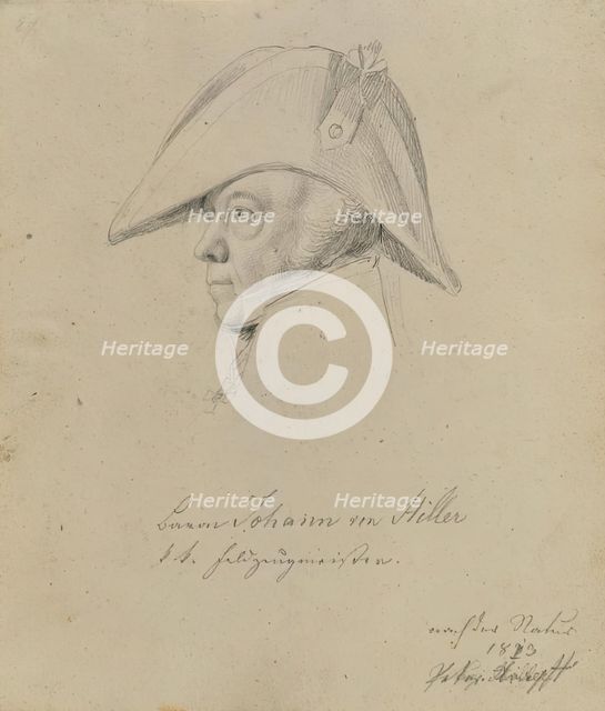 Baron Johann von Hiller, 1813. Creator: Johann Peter Krafft.