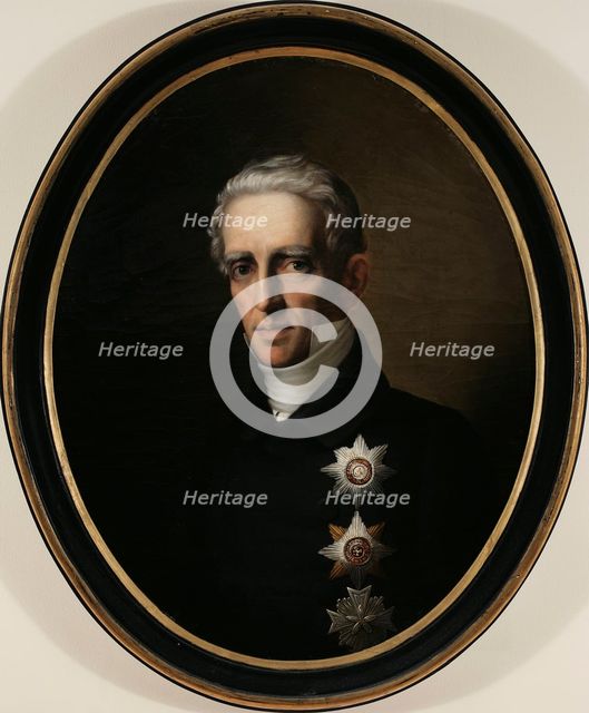 Baron Lars Gabriel von Haartman, 1830-1860. Creator: Timoleon von Neff.