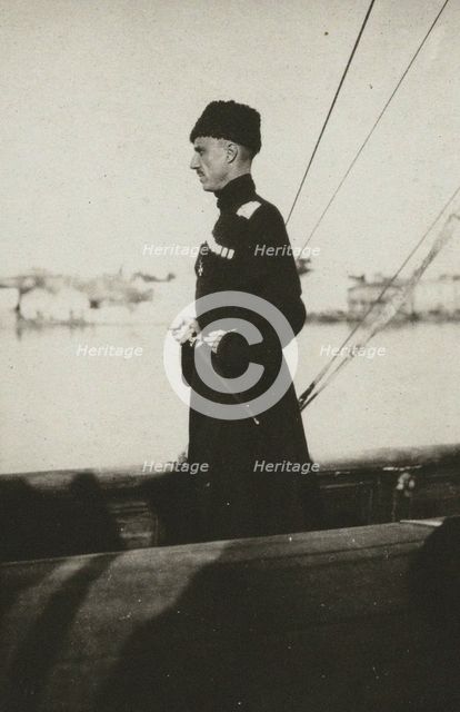 Baron Pyotr Nikolayevich Wrangel on the Yacht Lucullus. Lemnos, 1921. Creator: Anonymous.