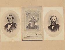 [Baron von Magnus, autograph of Emperor Maximilian of Mexico, Dr. Bosch], 1867. Creator: François Aubert