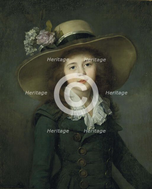 Baroness Elizaveta Alexandrovna Stroganova (1779-1818) , Early 1780s. Creator: Voille, Jean Louis (1744-after 1803).