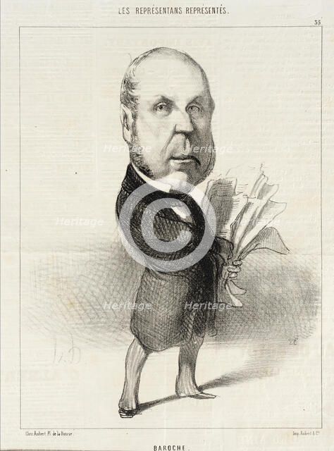 Baroche, 1849. Creator: Honore Daumier.