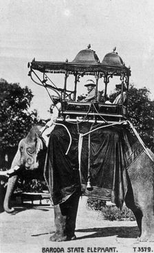 Baroda state elephant, India, 20th century