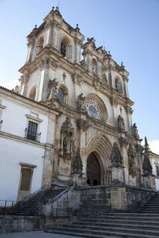 Baroque facade of the Monastery of Alcobaca, Alcobaca, Portugal, 2009. Artist: Samuel Magal