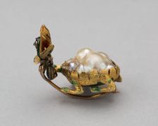 Baroque Pearl Mounted as a Grotesque Beast, Europe, c. 1600-c. 1725. Creator: Unknown