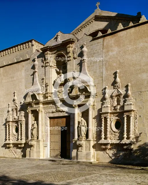 Baroque portal, Royal Abbey of Santa Maria de Poblet, Vimbodi, Tarragona province, Spain, 1999.  Creator: LTL.