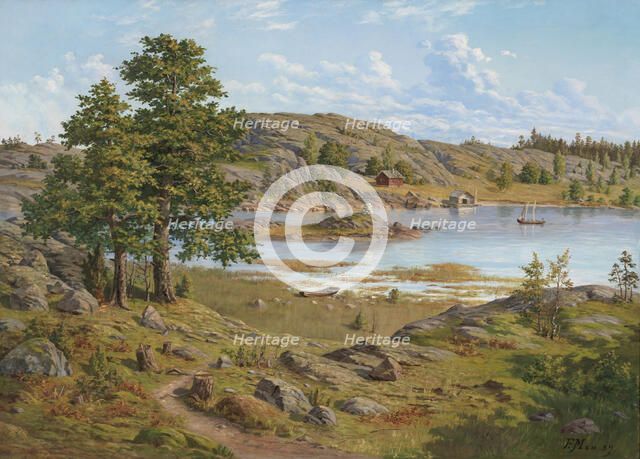 Barösund, 1889. Creator: Frans Maexmontan.