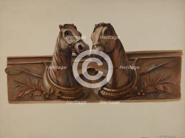Barn Decoration, c. 1938. Creator: Walter Hochstrasser.