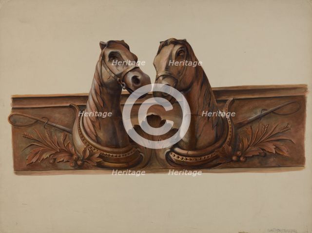 Barn Decoration, c. 1938. Creator: Walter Hochstrasser.
