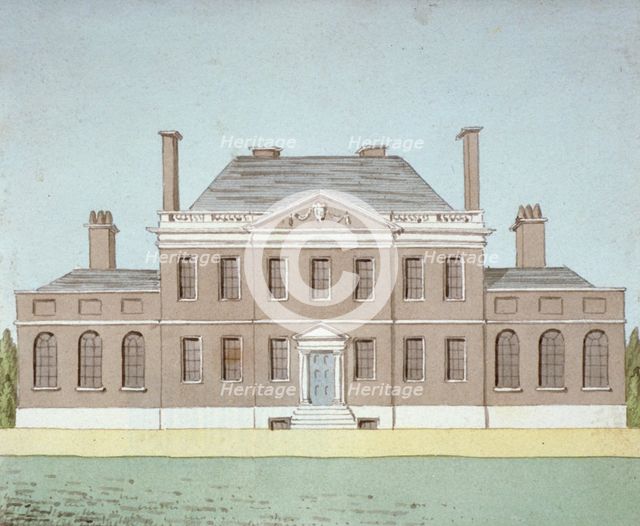 Barn Elms, Barnes, Richmond upon Thames, London, c1820. Artist: J Edwin Oldfield
