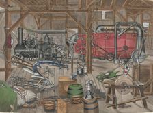 Barn Gangway, 1935/1942. Creator: Perkins Harnly