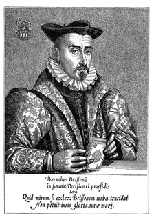 Barnabe Brisson, 16th century French philologist and jurist