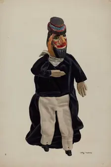 Barnacle Bill Puppet, c. 1938. Creator: Chris Makrenos