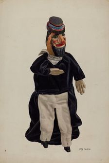 Barnacle Bill Puppet, c. 1938. Creator: Chris Makrenos