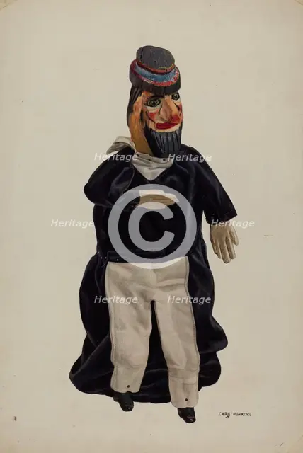 Barnacle Bill Puppet, c. 1938. Creator: Chris Makrenos.