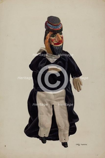 Barnacle Bill Puppet, c. 1938. Creator: Chris Makrenos.